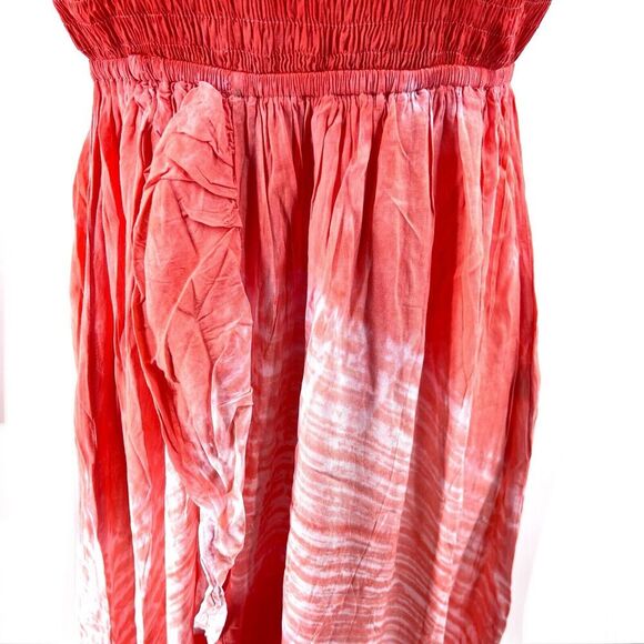 Tiare Hawaii Orange Tie Dye Strapless Eri Maxi Dress Cover-Up - Picture 6 of 8